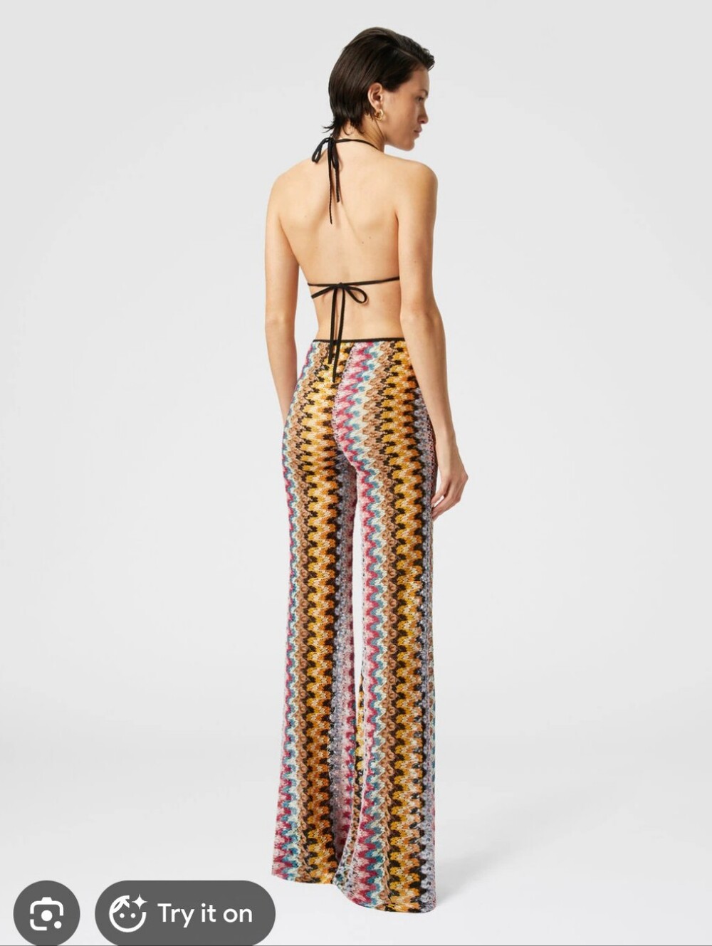 Missoni Flared Low-Rise Crochet Pants In Size 40 New View 6